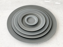 Load image into Gallery viewer, unjour - Plates in Rainy Gray (Dark Gray)