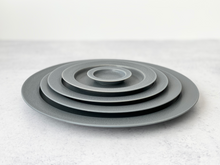 Load image into Gallery viewer, unjour - Plates in Rainy Gray (Dark Gray)