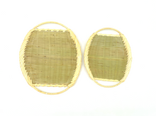 Load image into Gallery viewer, Bamboo Oval Woven Strainer with Handles