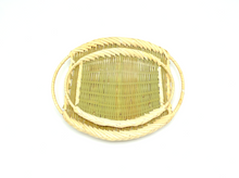 Load image into Gallery viewer, Bamboo Oval Woven Strainer with Handles

